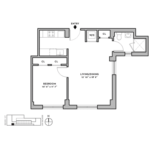 Floorplan for 250 Bedford Avenue, 129312