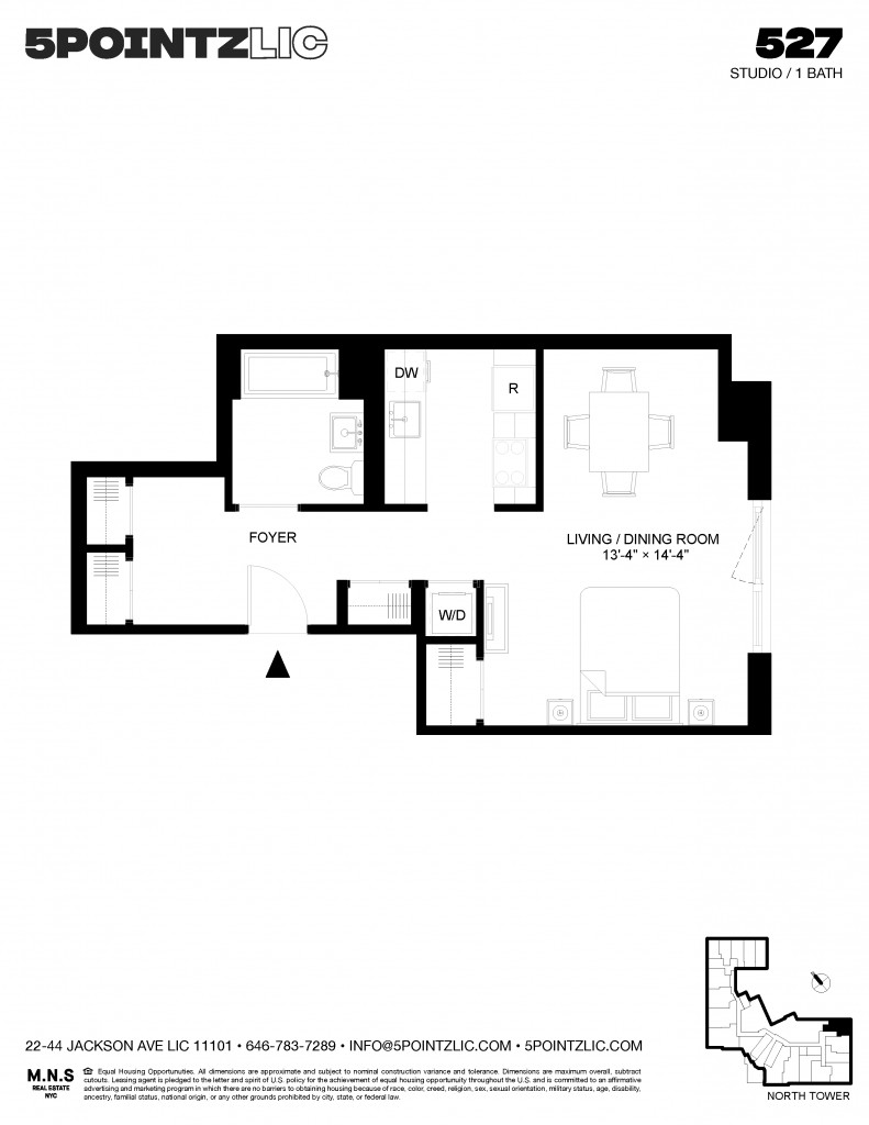 Floorplan for 22-44 Jackson Avenue, 527