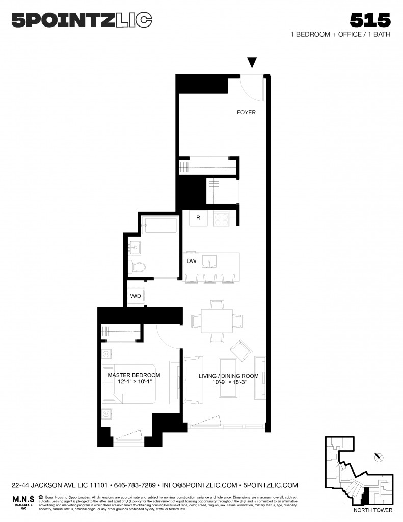 Floorplan for 22-44 Jackson Avenue, 515