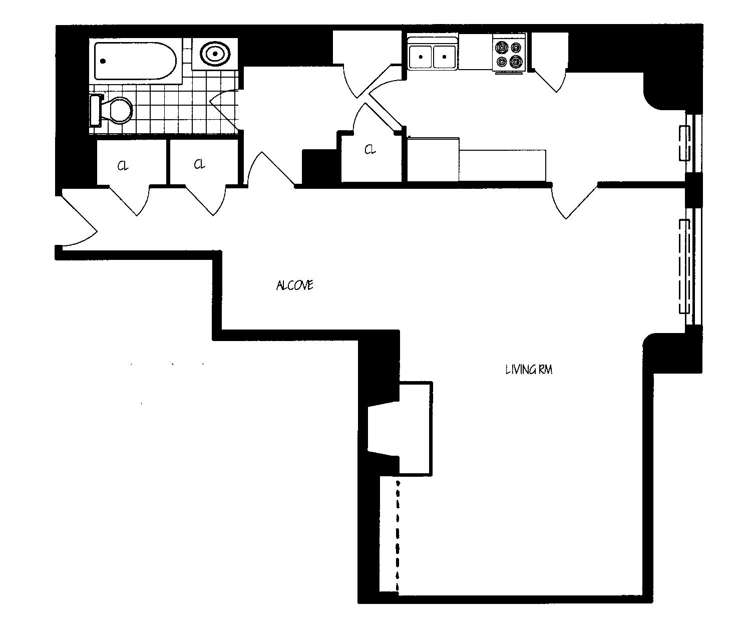 Floorplan for 40 Central Park, 5E