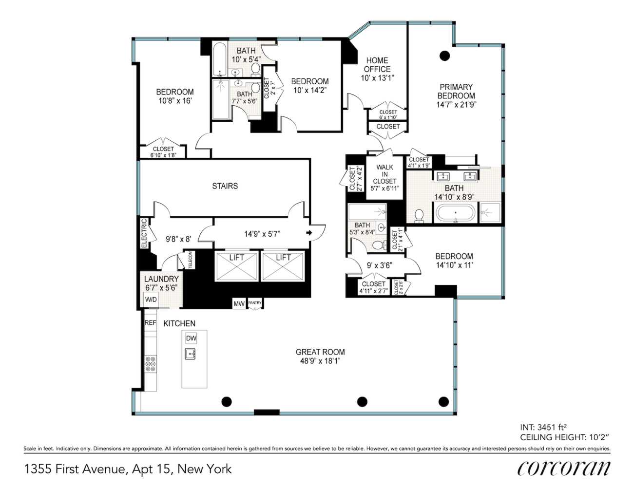 Floorplan for 1355 1st Avenue, 15