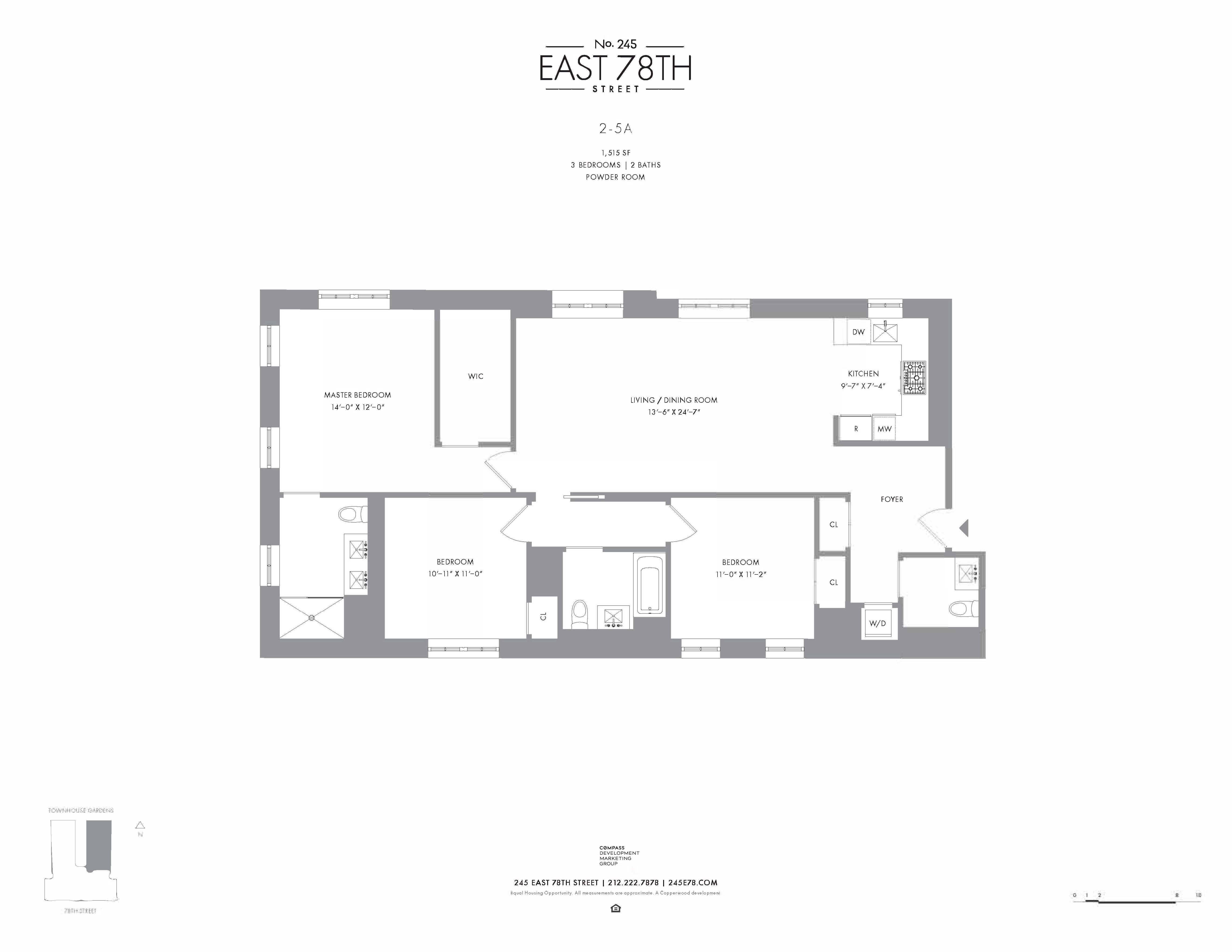 Floorplan for 245 East 78th Street, 5A