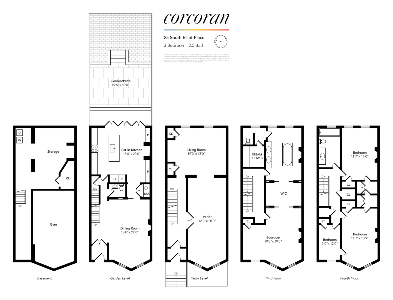 Floorplan for 25 South Elliott Place