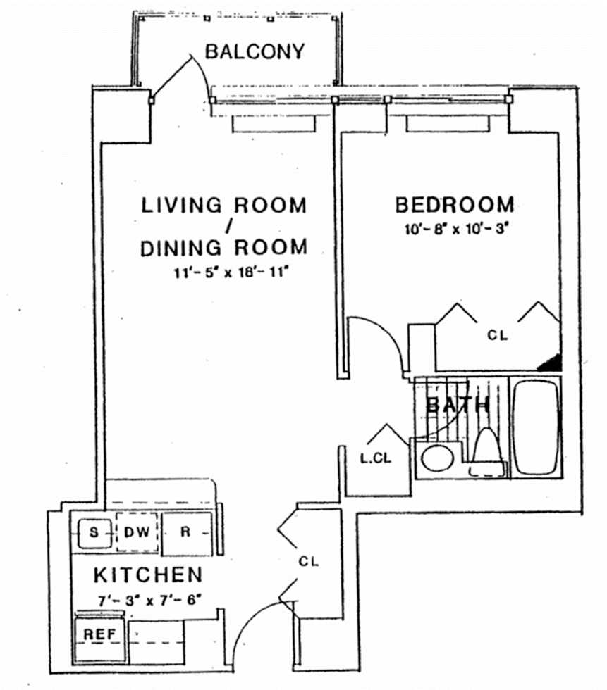 Floorplan for 200 East 89th Street, 11D