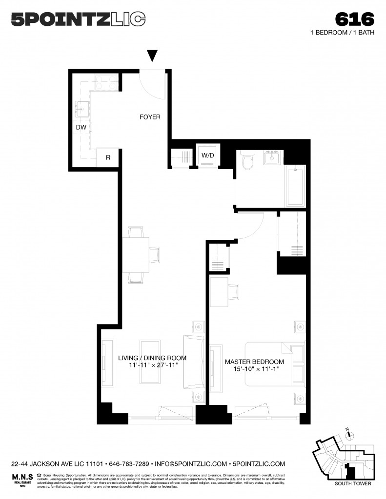 Floorplan for 22-44 Jackson Avenue, 616