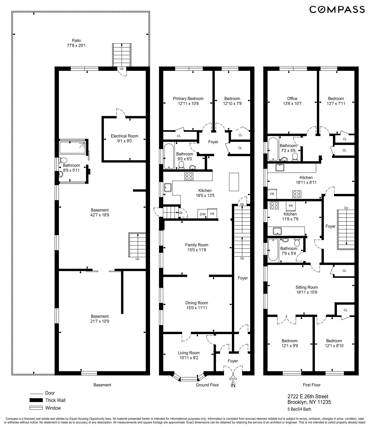 Floorplan for 2722 East 26th Street