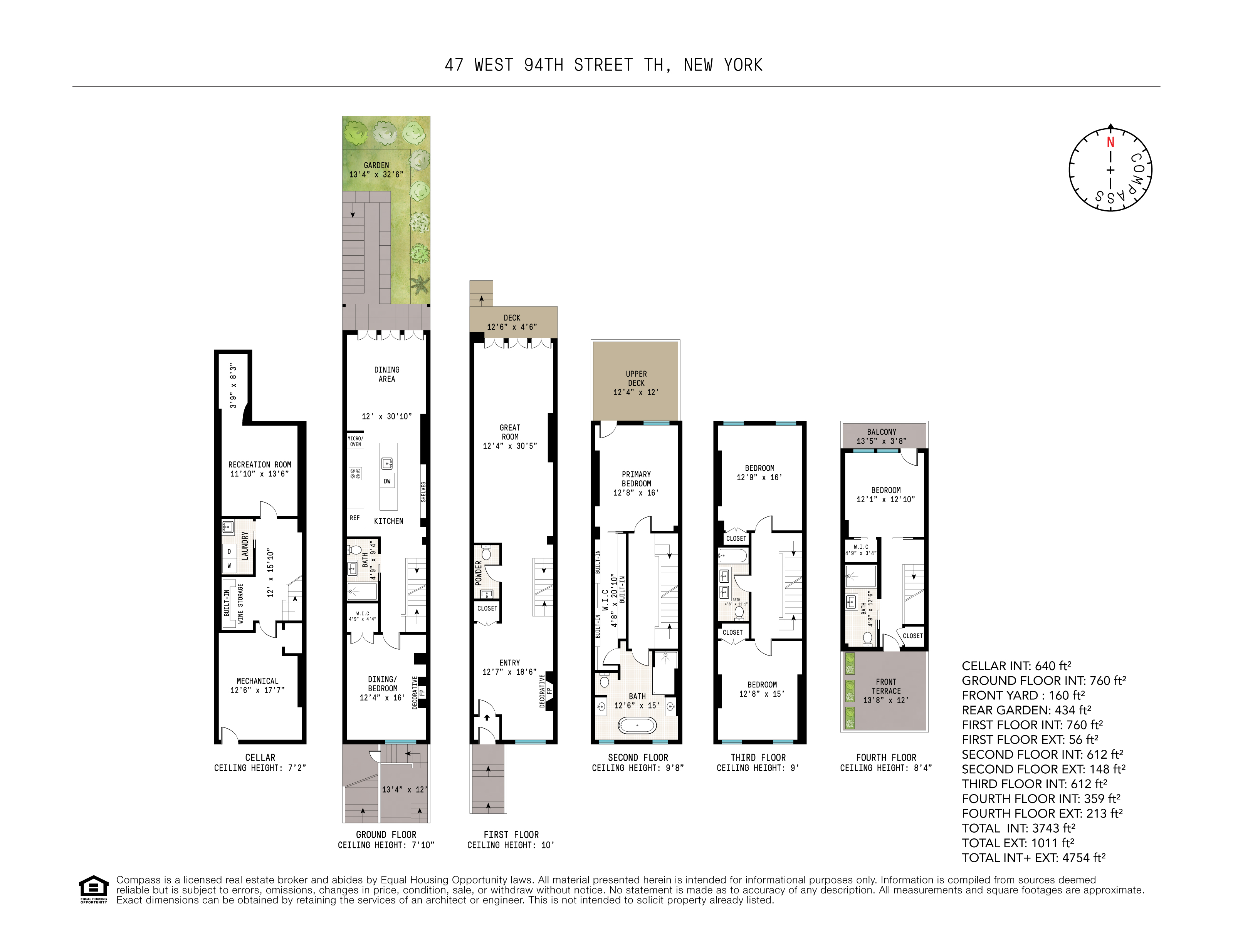 Floorplan for 47 West 94th Street