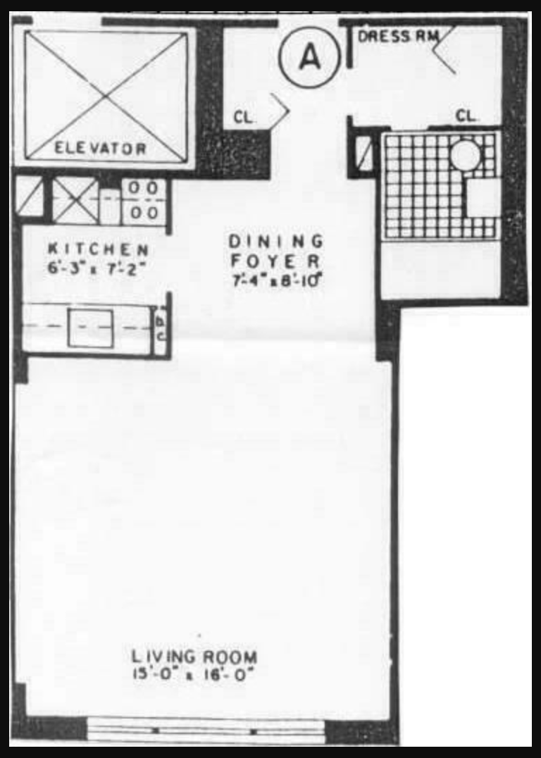 Floorplan for 220 East 60th Street, 6A