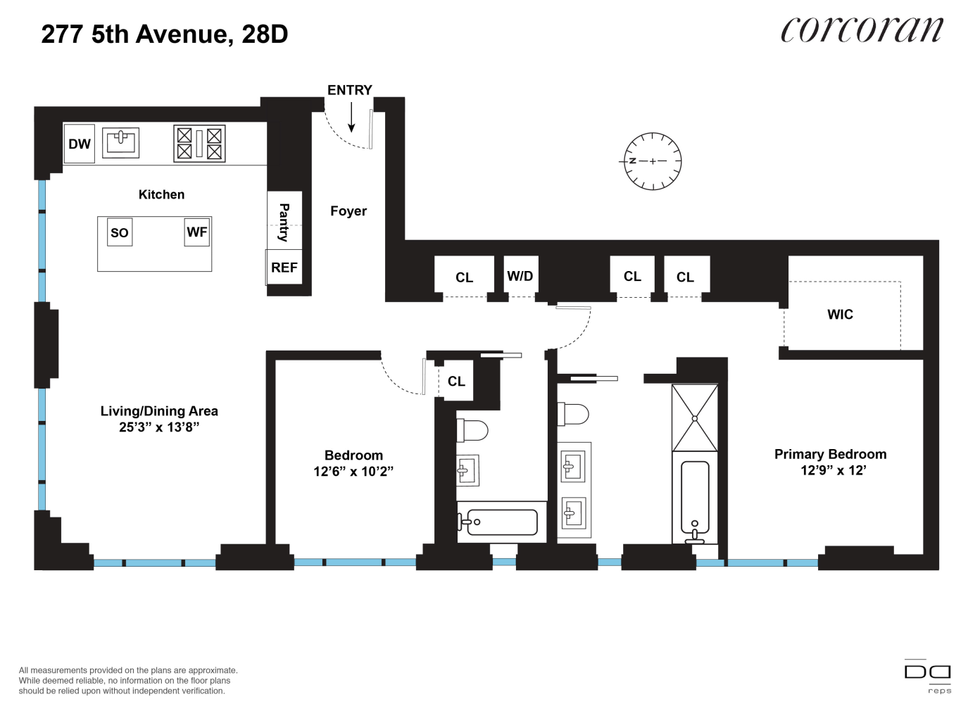 Floorplan for 277 5th Avenue, 28D