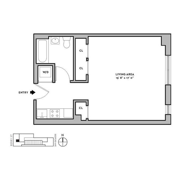 Floorplan for 250 Bedford Avenue, 129401