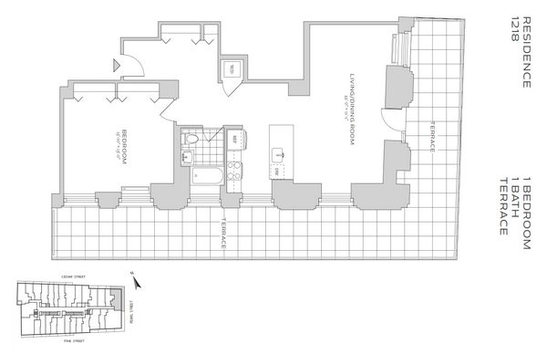 Floorplan for 70 Pine Street, 1218