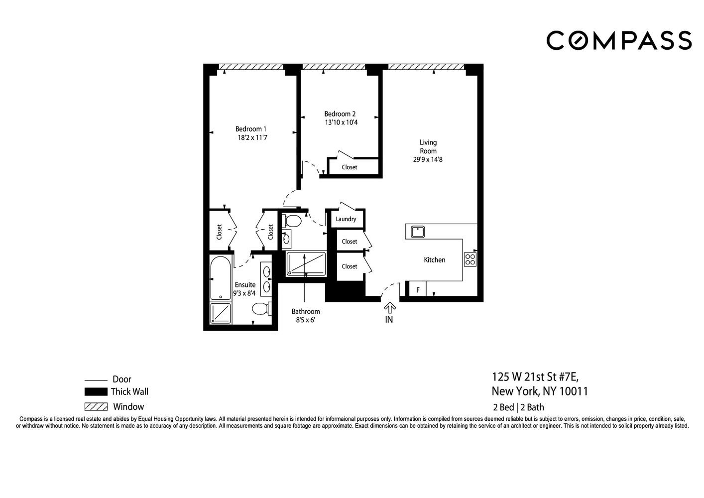 Floorplan for 125 West 21st Street, 7E