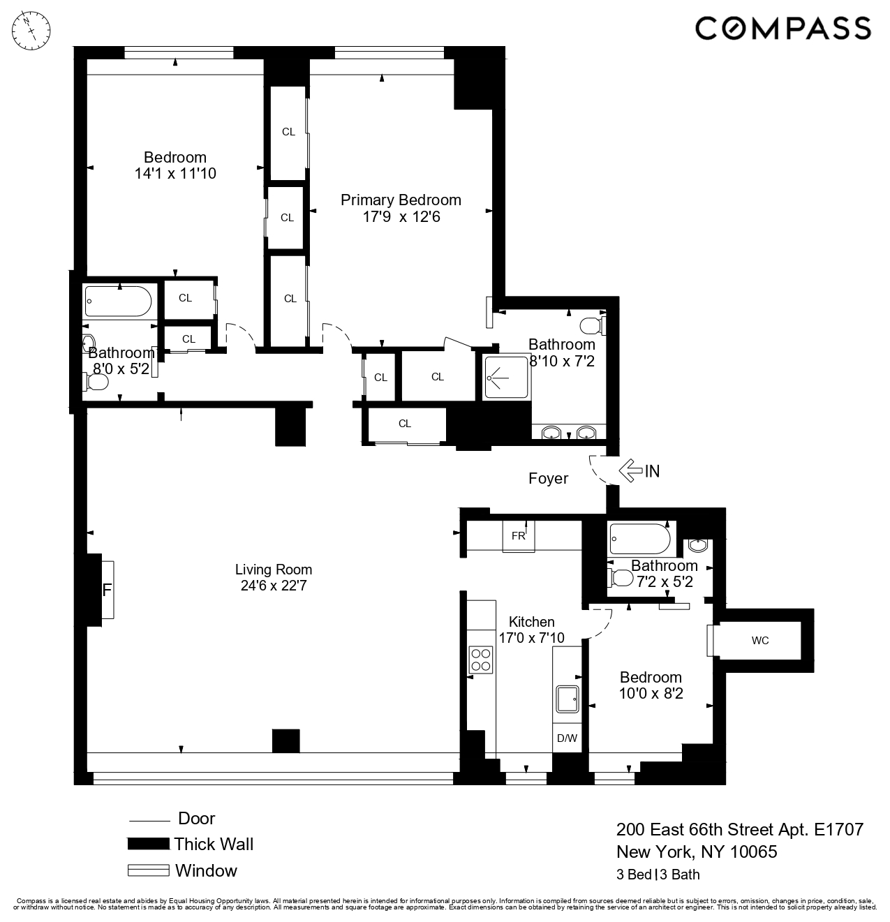 Floorplan for 200 East 66th Street, E1707