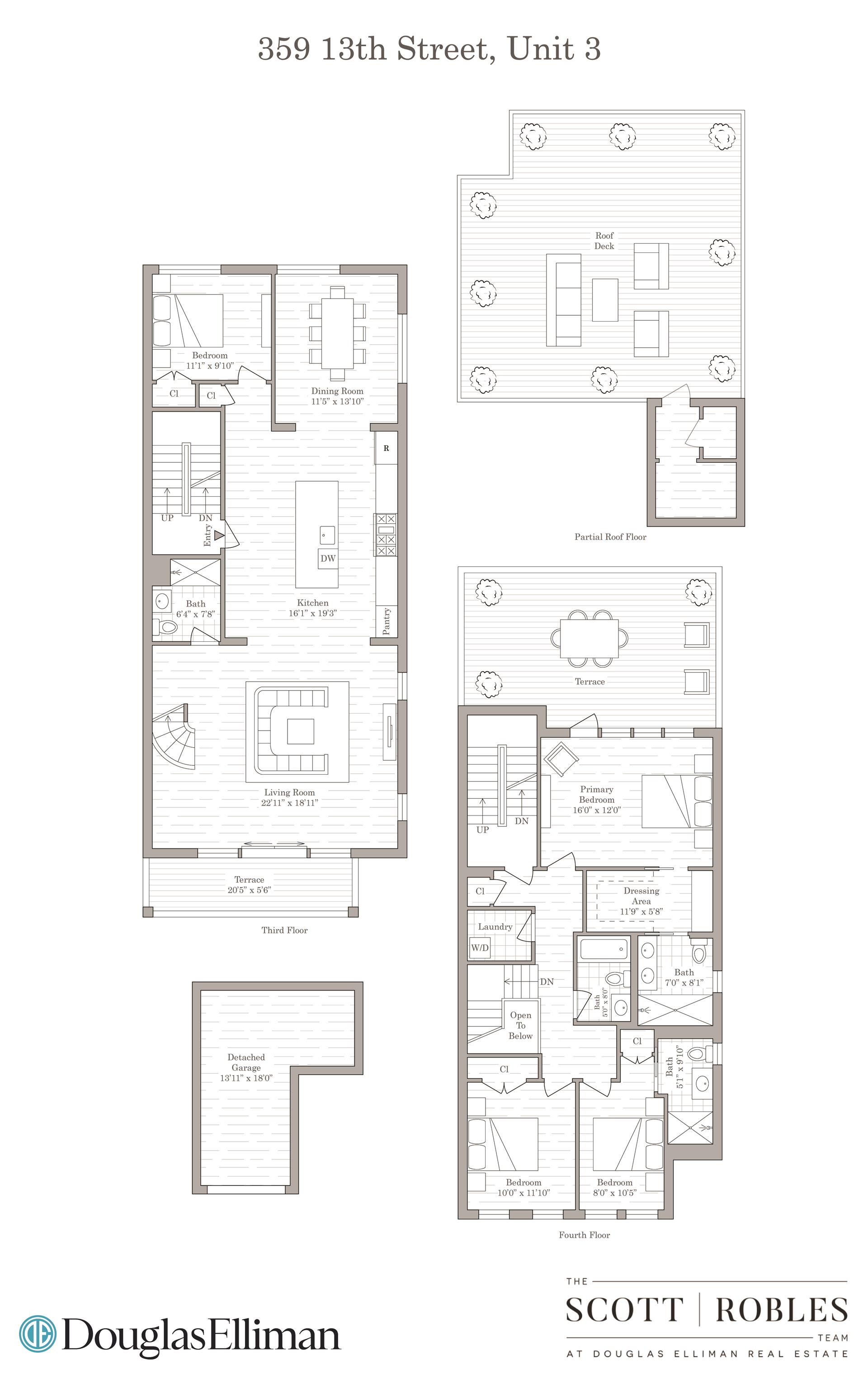 Floorplan for 359 13th Street, PH