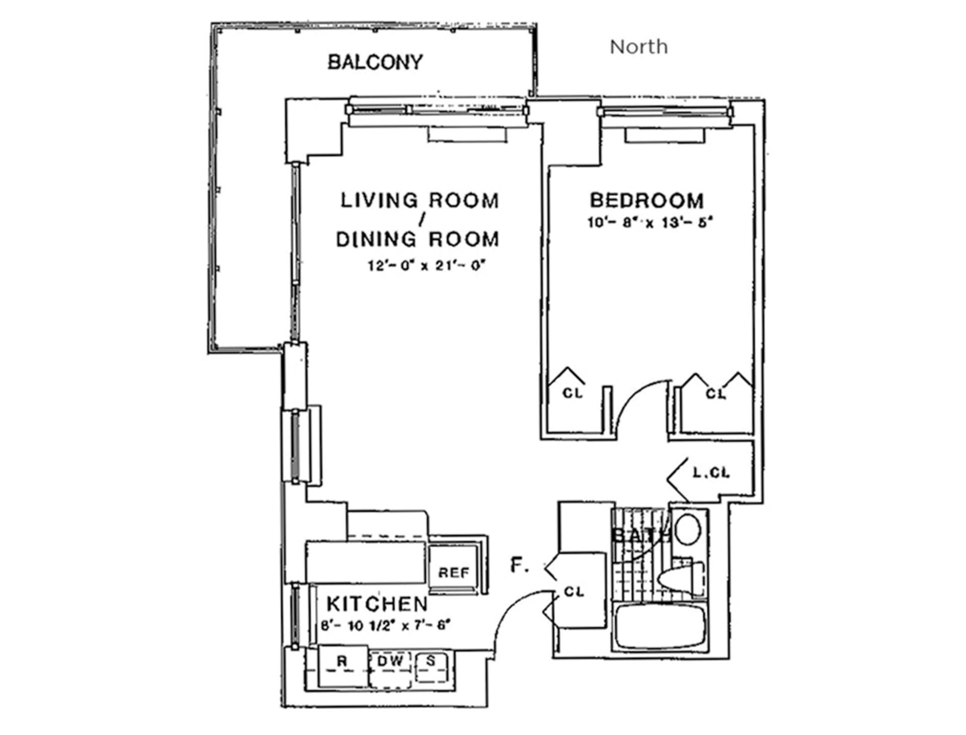 Floorplan for 200 East 89th Street, 12C