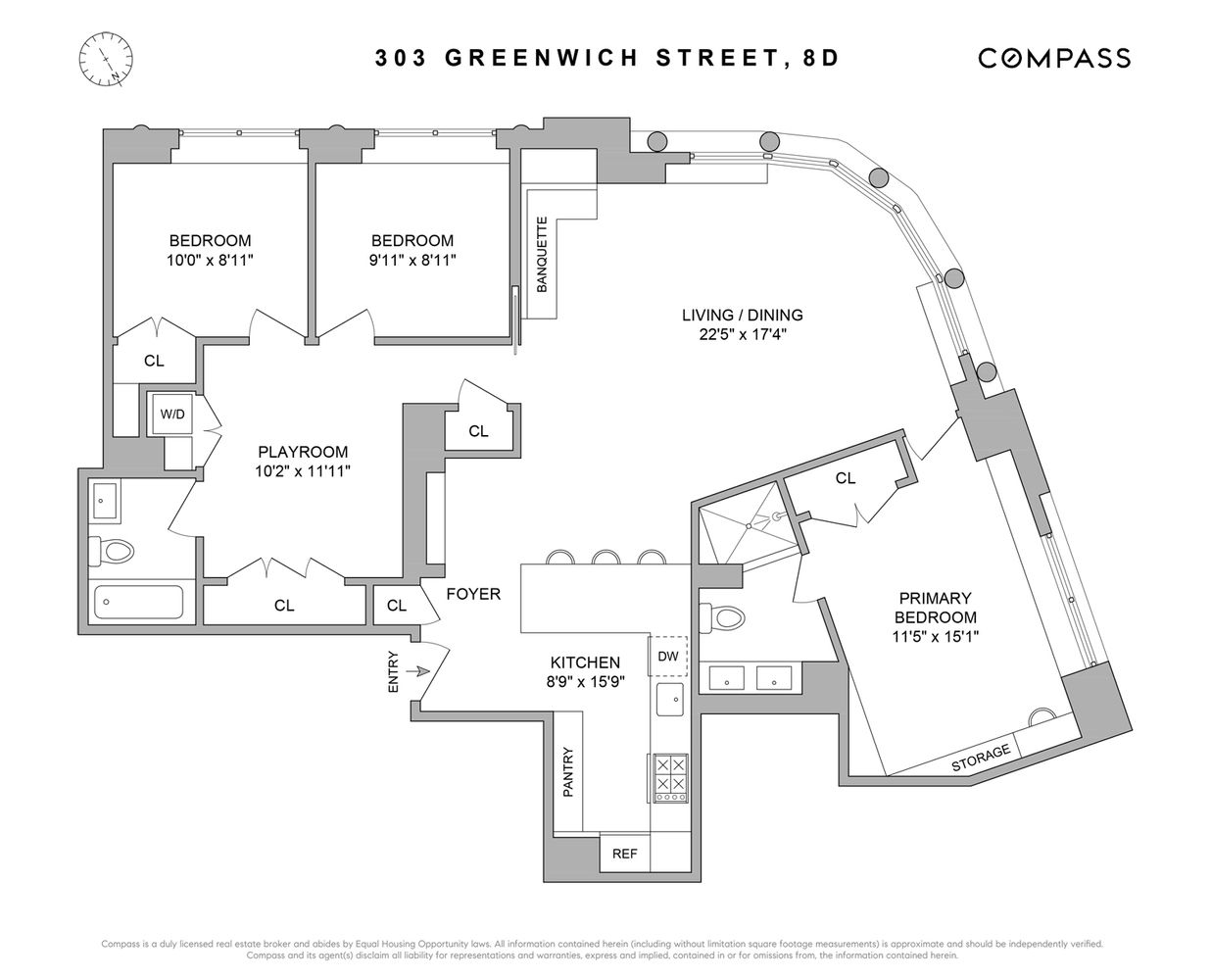 Floorplan for 303 Greenwich Street, 8DE