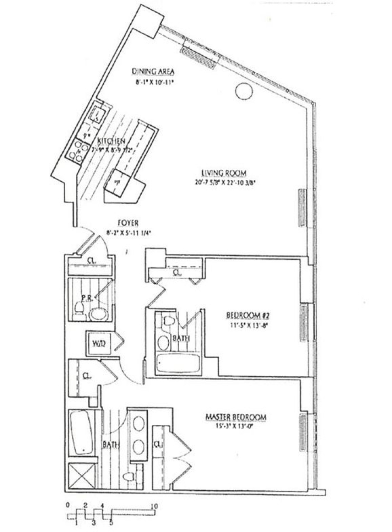 Floorplan for 1965 Broadway, 23E