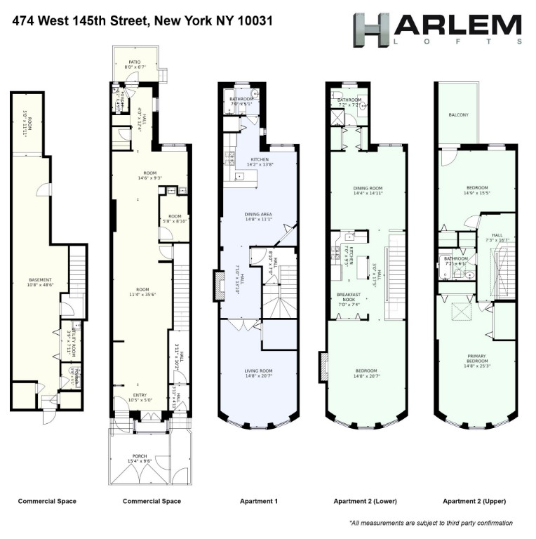 Floorplan for 474 West 145th Street