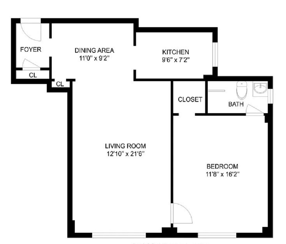 Floorplan for 320 Central Park, 2N