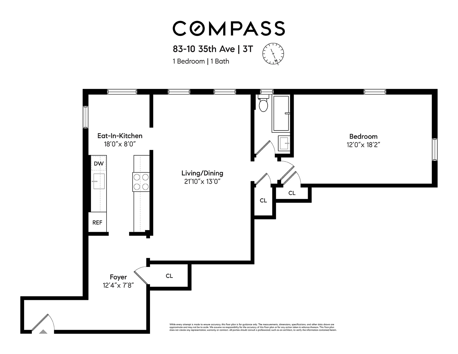 Floorplan for 83-10 35th Avenue, 3T