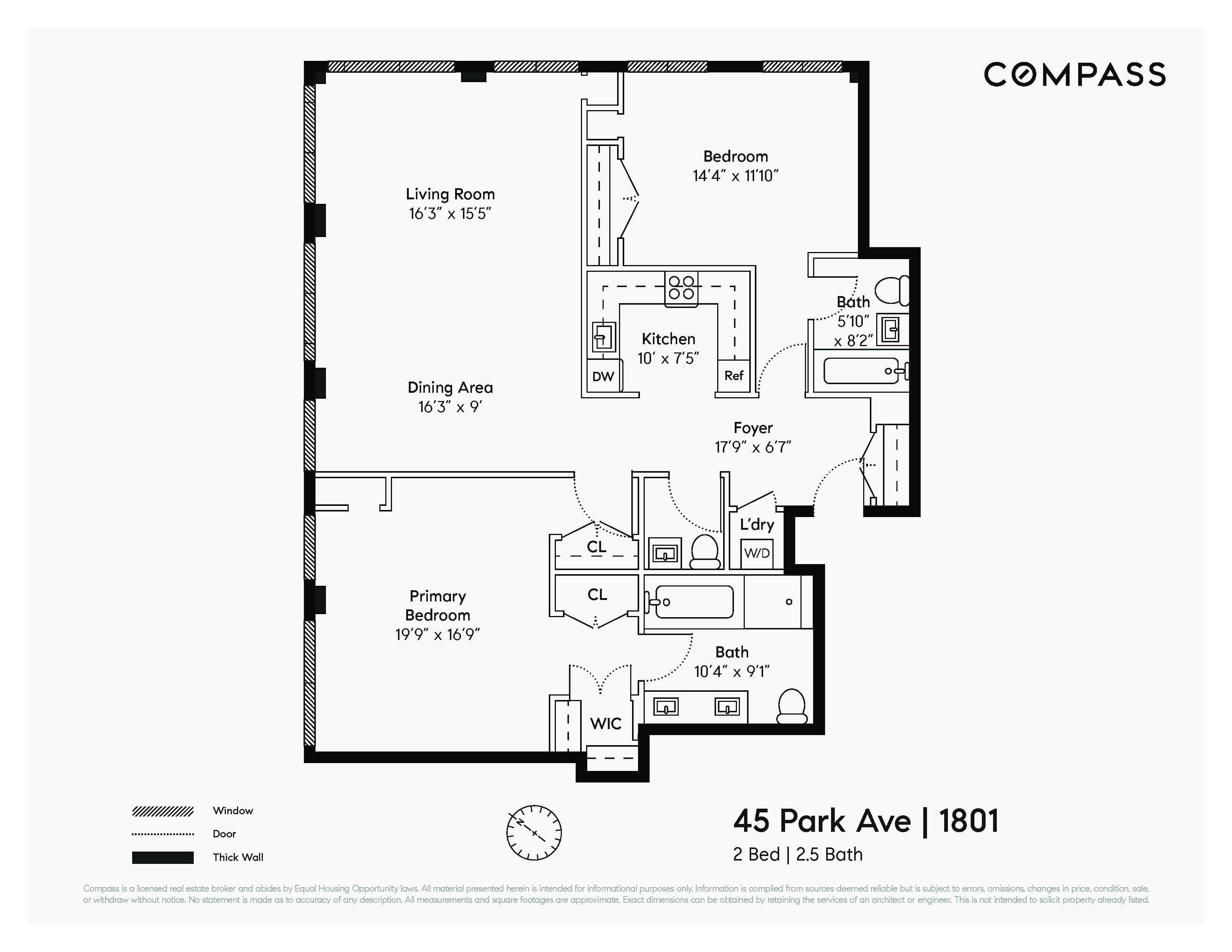 Floorplan for 45 Park Avenue, 1801