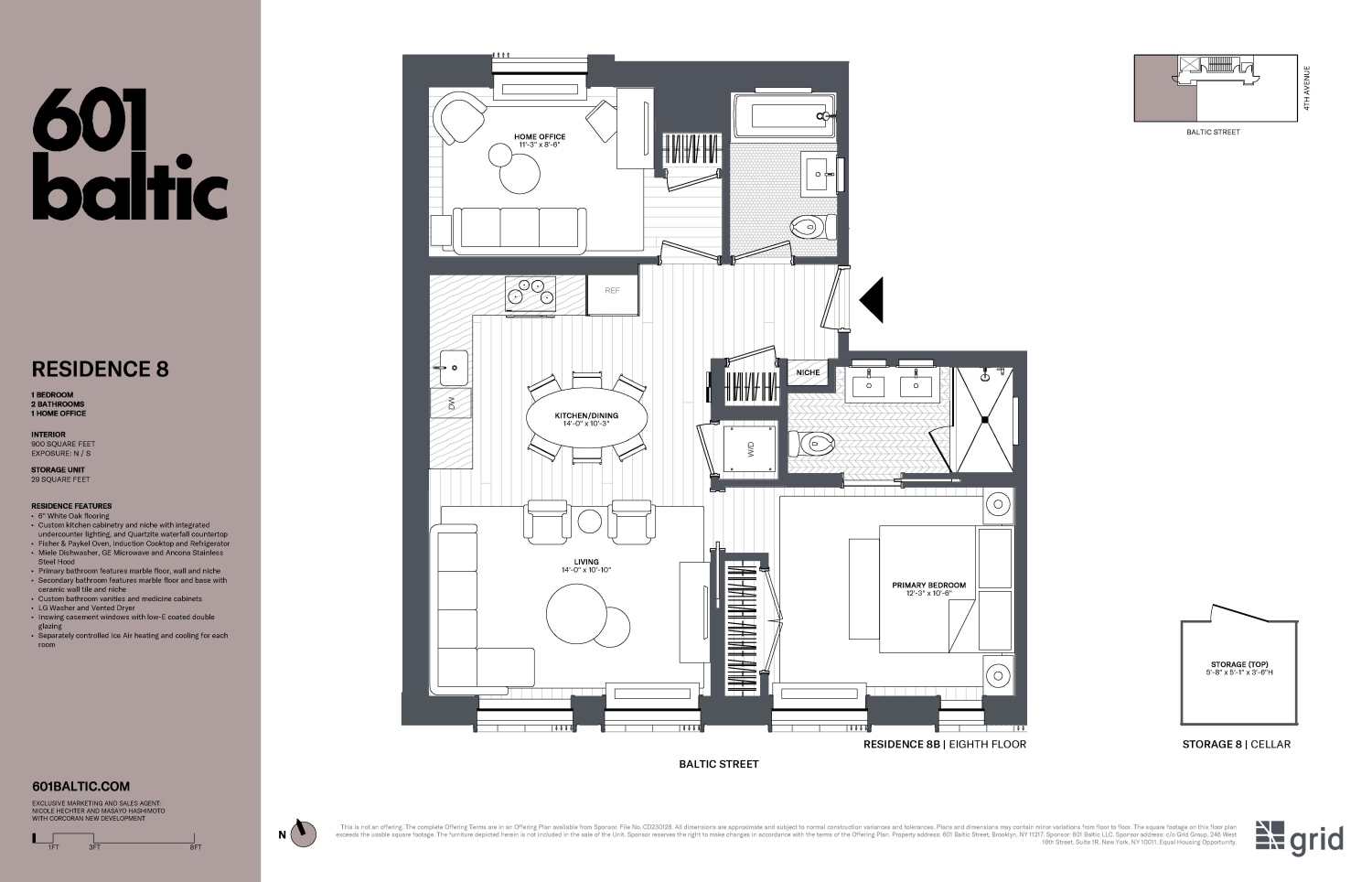 Floorplan for 601 Baltic Street, 8