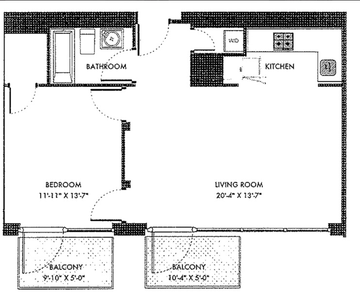 Floorplan for 340 East 23rd Street, PH2A