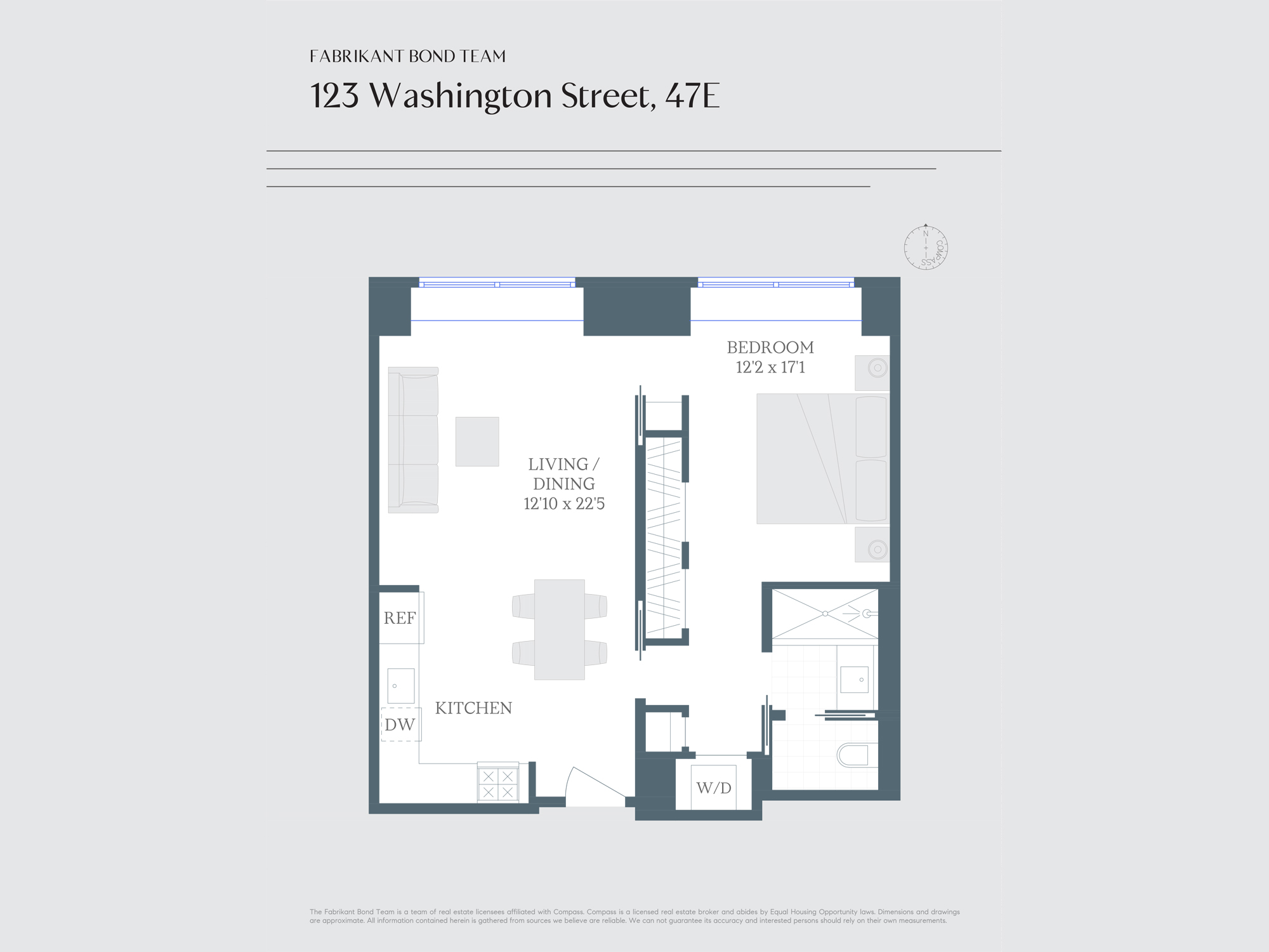 Floorplan for 123 Washington Street, 47E