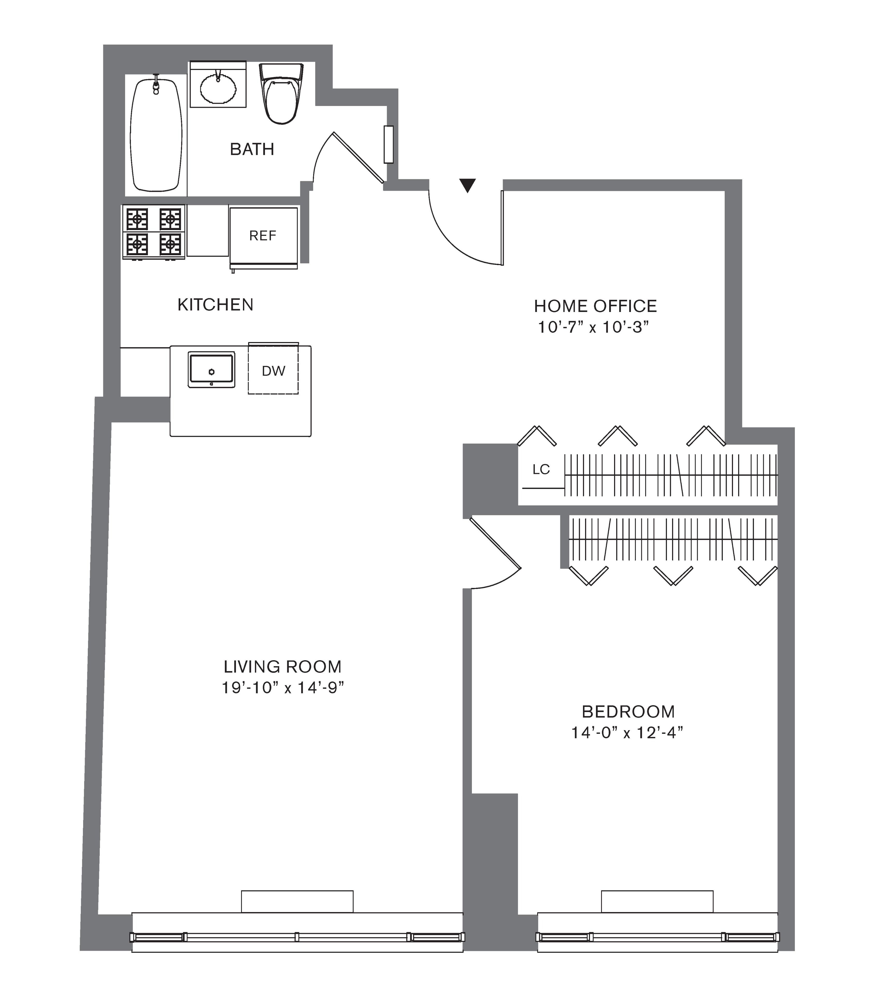 Floorplan for 88 Leonard Street, 715