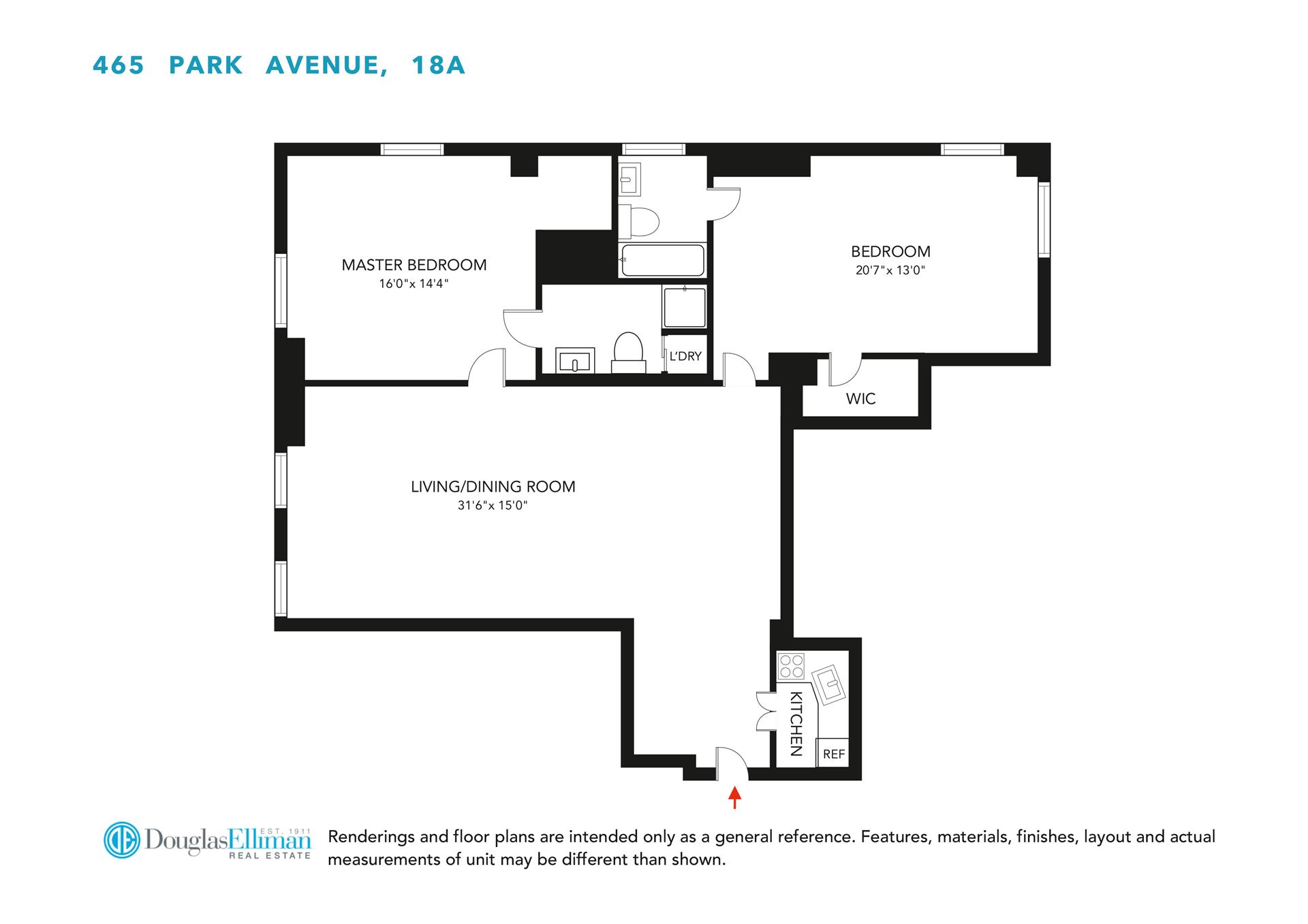 Floorplan for 465 Park Avenue, 18A