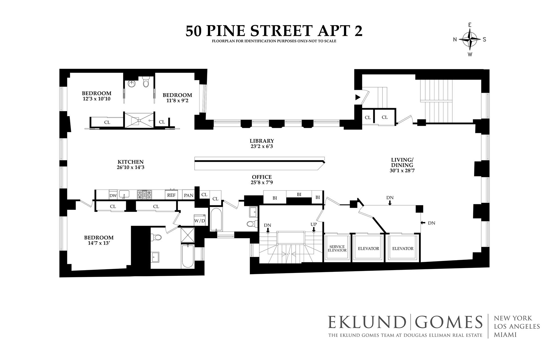 Floorplan for 50 Pine Street, 2