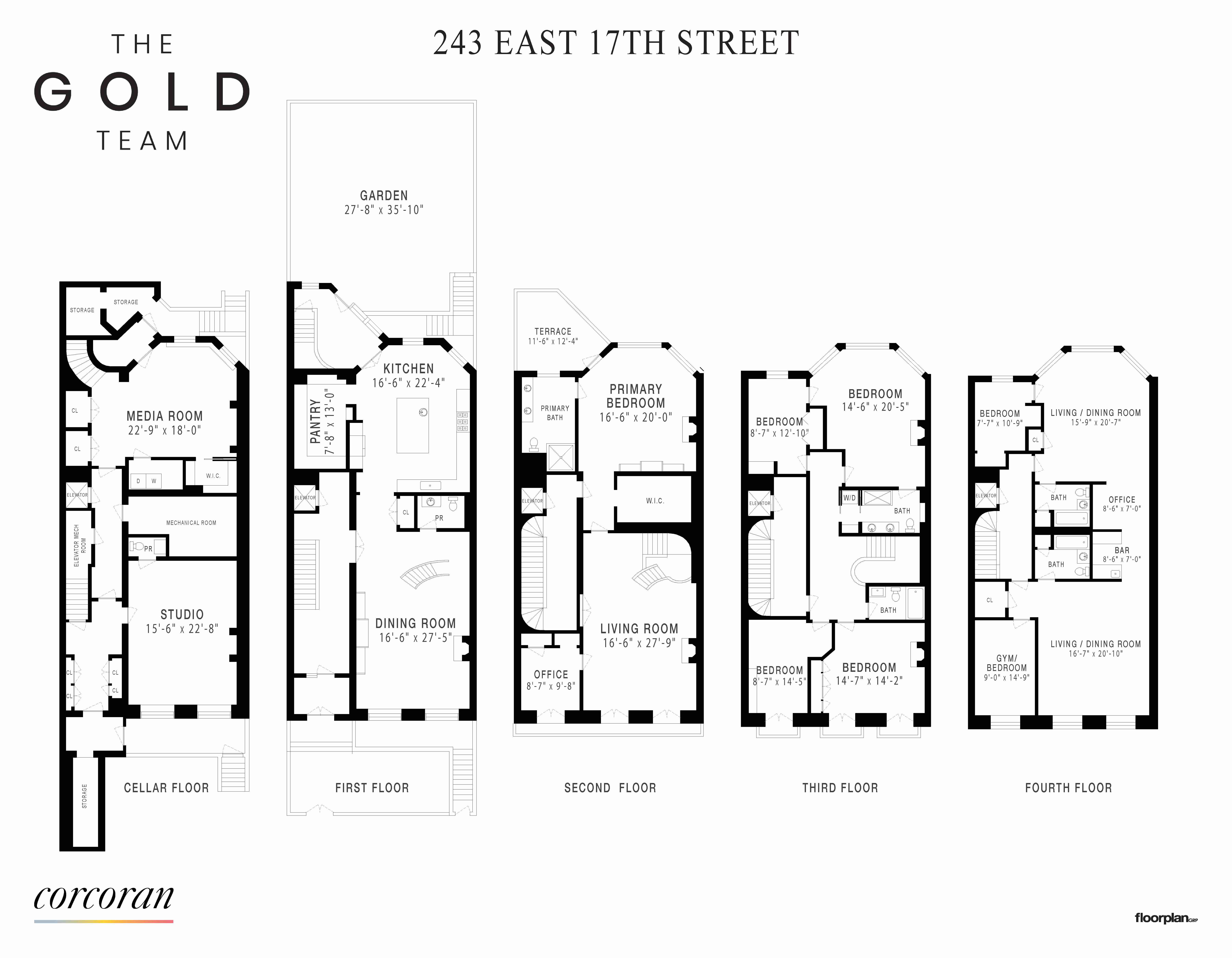 Floorplan for 243 East 17th Street