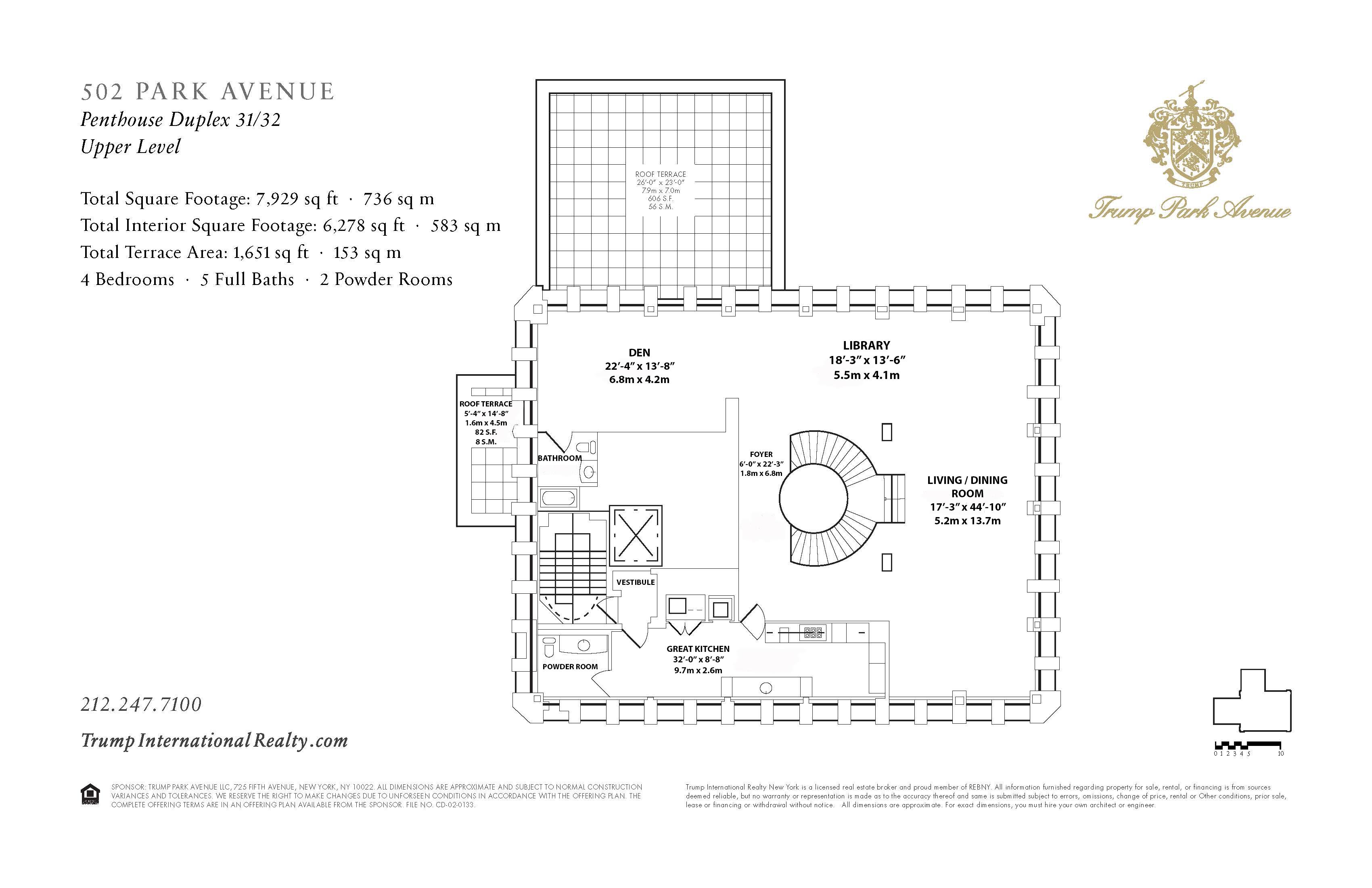 Floorplan for 502 Park Avenue, PH-31/32