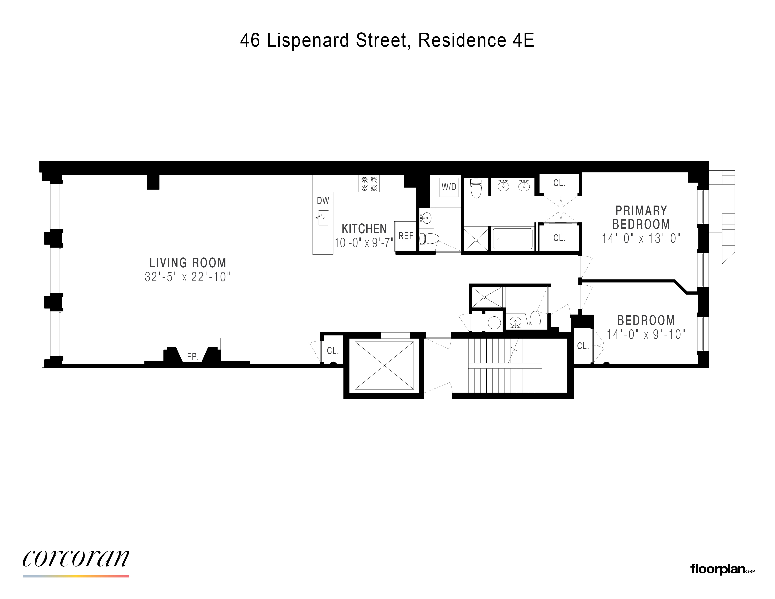 Floorplan for 46 Lispenard Street, 4E
