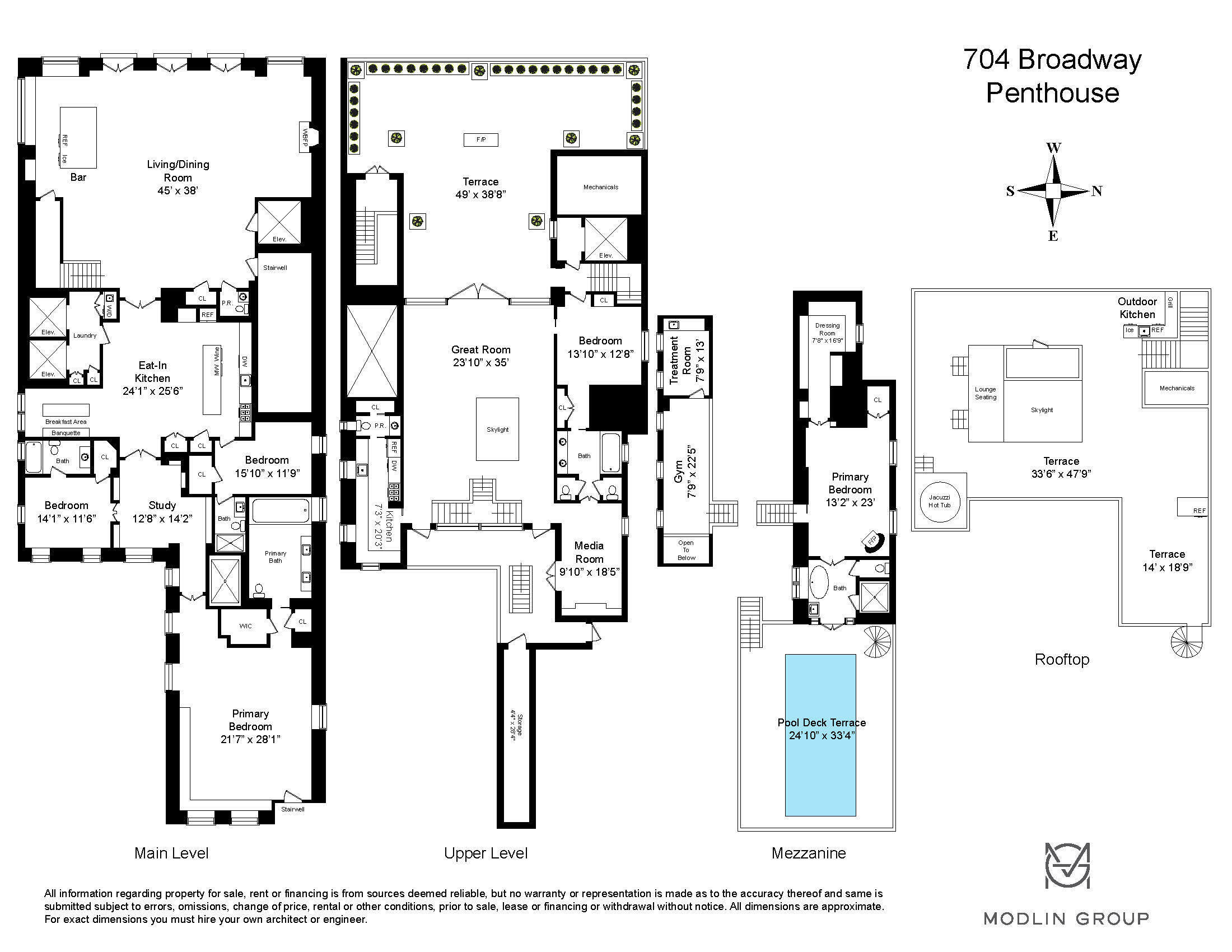 Floorplan for 704 Broadway, PH