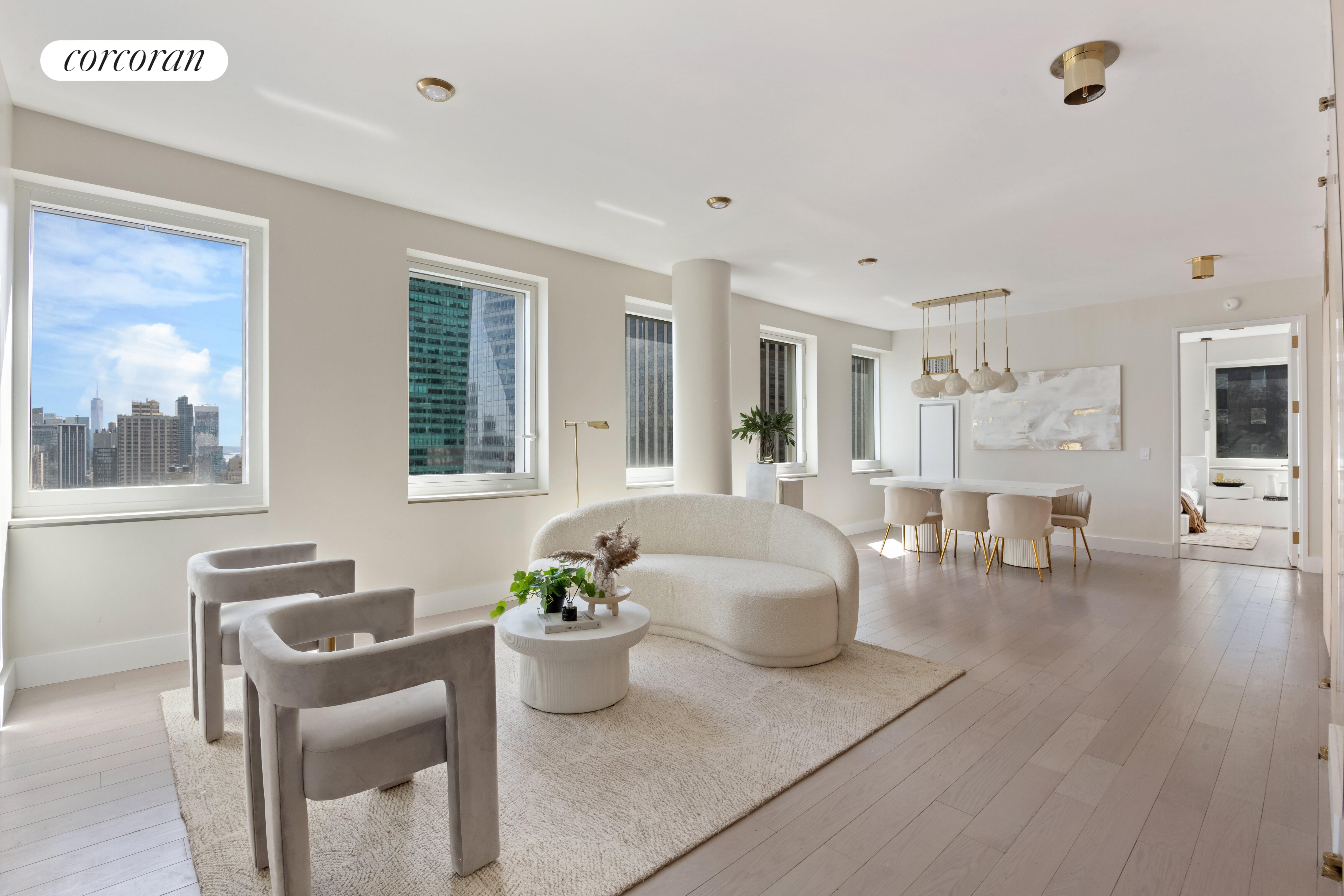 70 West 45th Street 40B, Chelsea And Clinton, Downtown, NYC - 2 Bedrooms  
2 Bathrooms  
3 Rooms - 