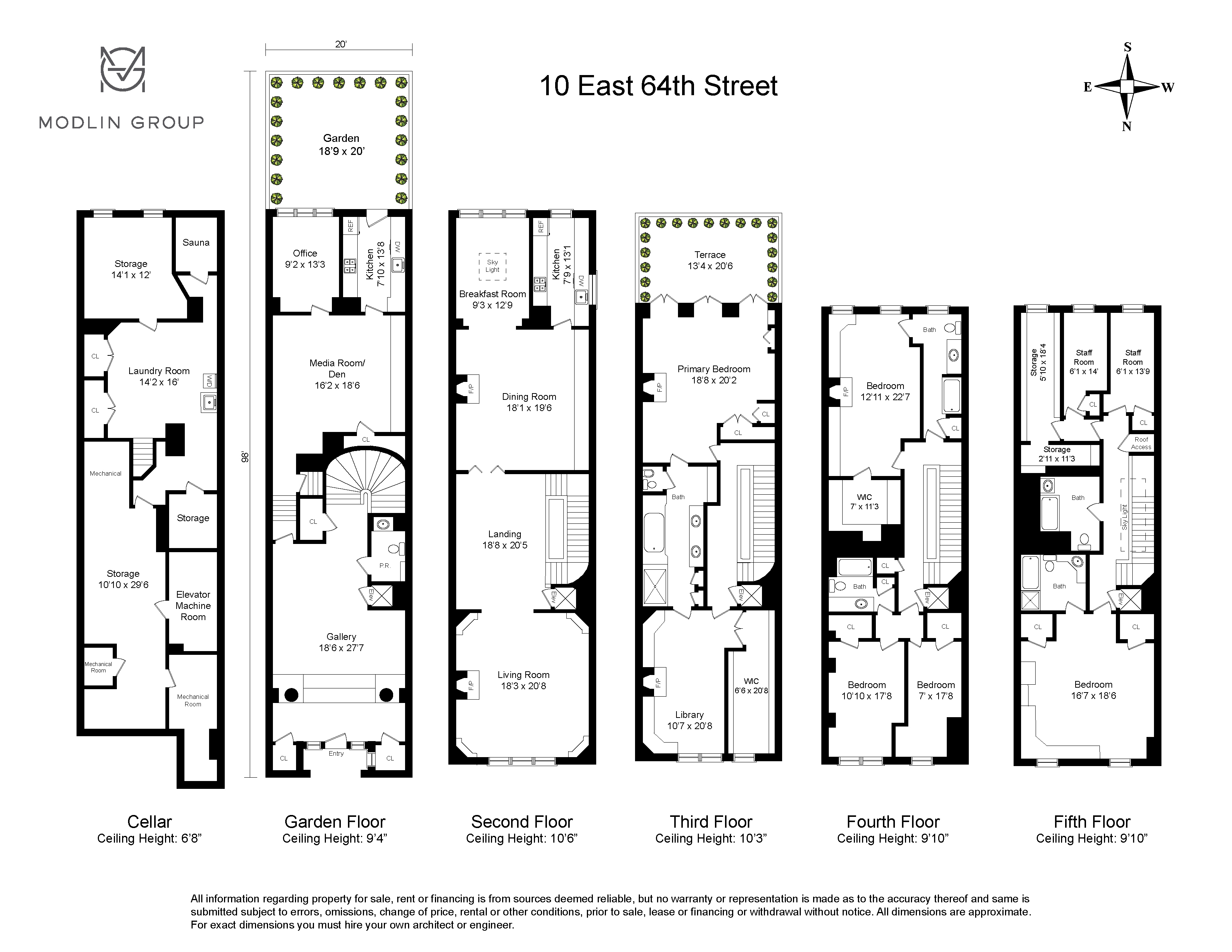 Floorplan for 10 East 64th Street, TH