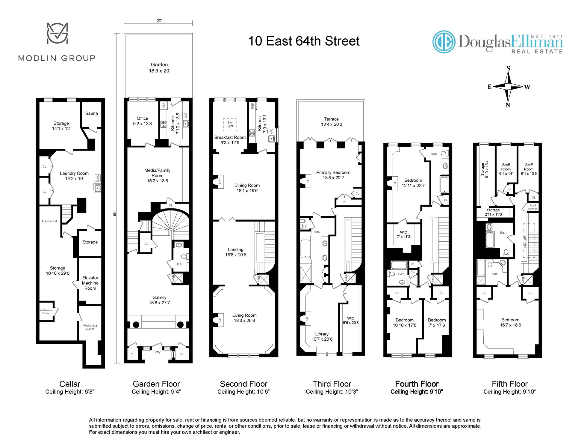 Floorplan for 10 East 64th Street