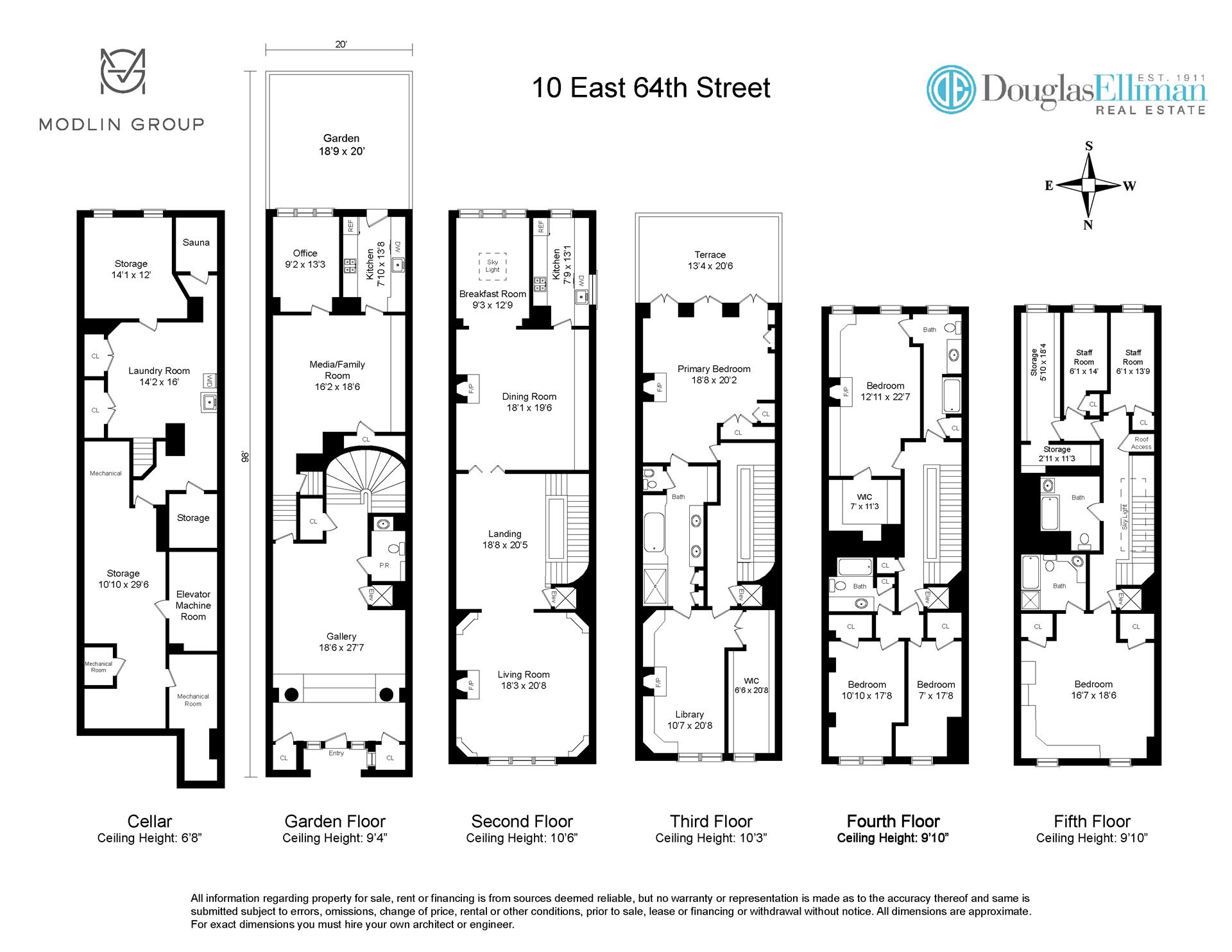 10 E 64TH Street, New York, NY 10065, 5 Bedrooms Bedrooms, 17 Rooms Rooms,6 BathroomsBathrooms,Residential,For Sale,64TH,RPLU-5122147431