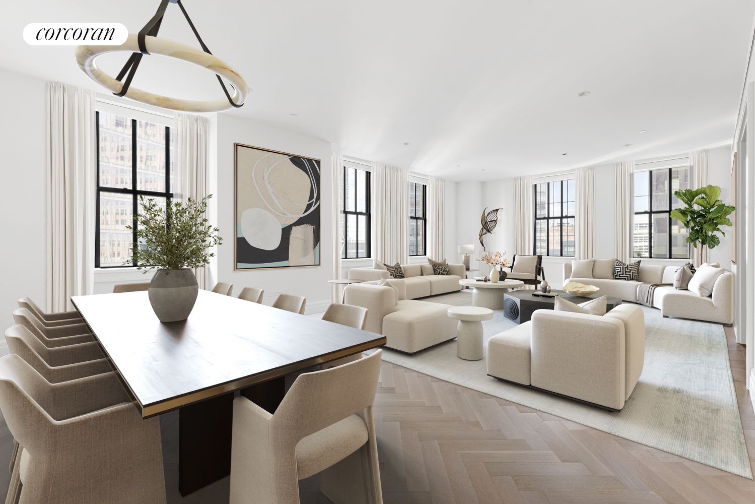 100 Barclay Street 20C, Tribeca, Downtown, NYC - 4 Bedrooms  
4.5 Bathrooms  
8 Rooms - 