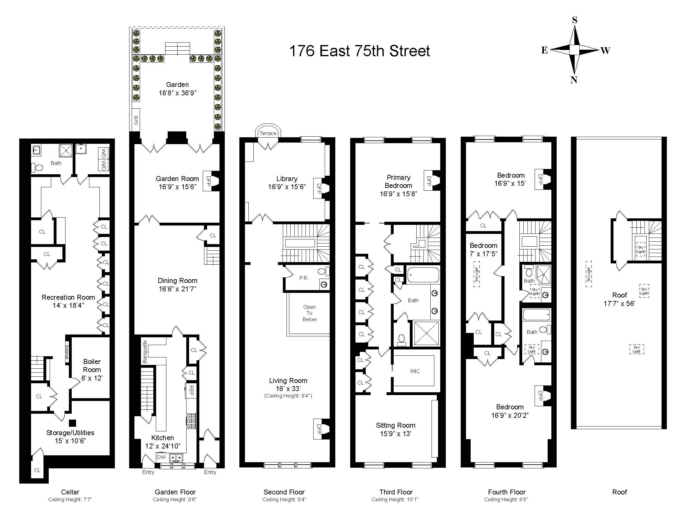 Floorplan for 176 East 75th Street