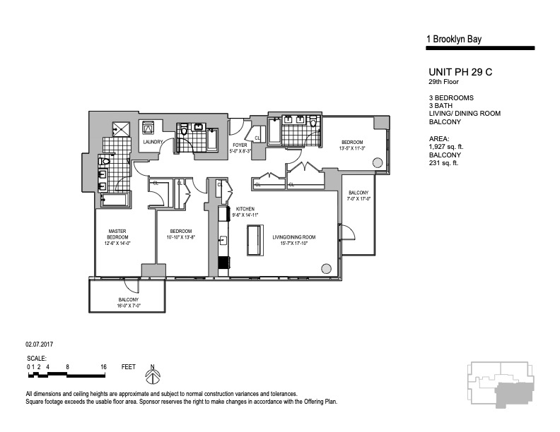 Floorplan for 1501 Voorhies Avenue, PH29C