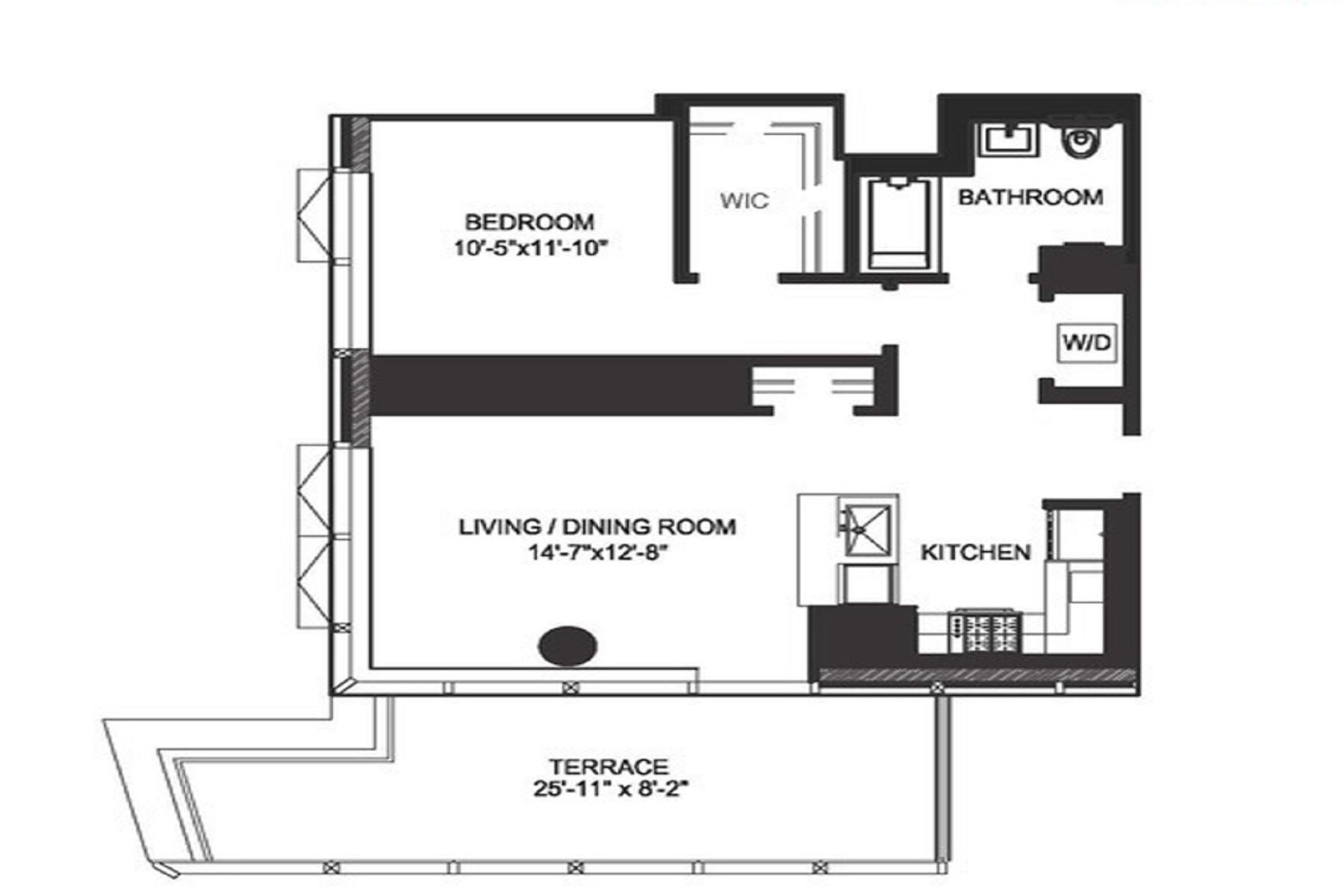 Floorplan for 400 Park Avenue, 30A