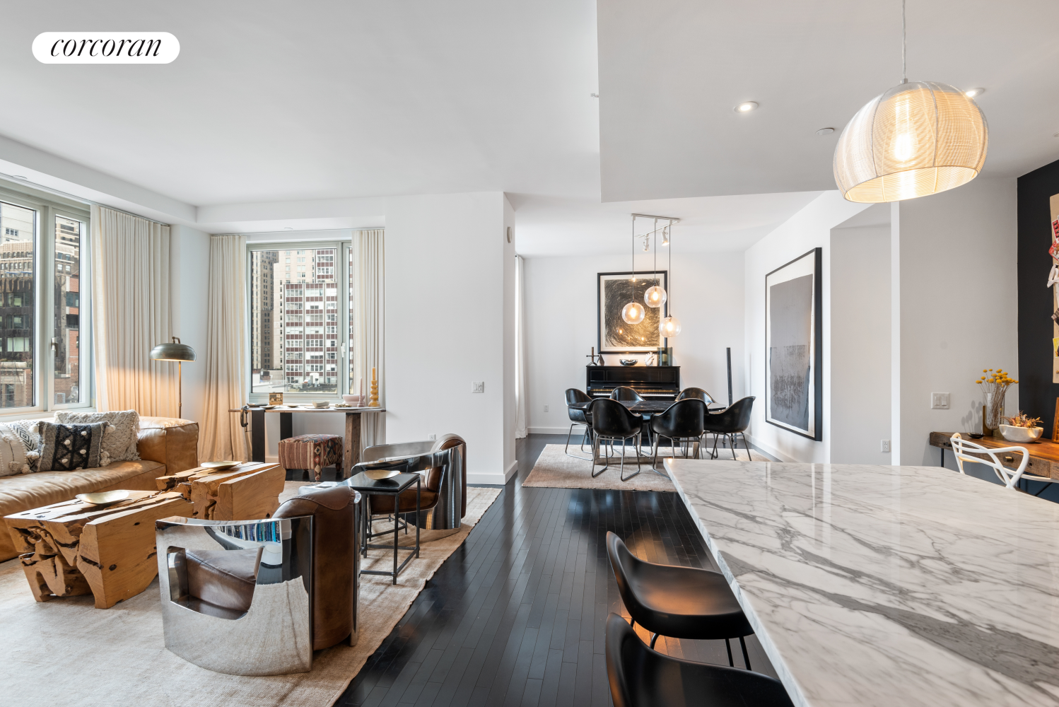 85 West Broadway 11S, Tribeca, Downtown, NYC - 2 Bedrooms  
2 Bathrooms  
5 Rooms - 