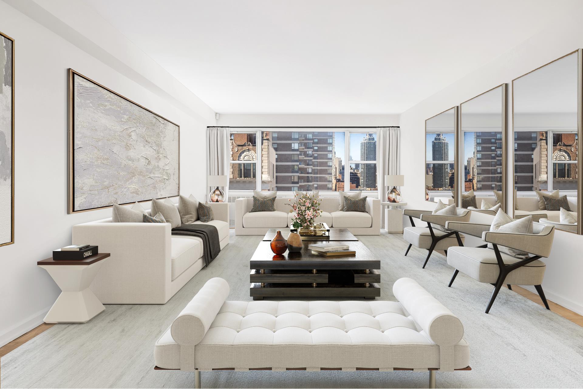 35 Sutton Place 18F, Sutton, Midtown East, NYC - 2 Bedrooms  
2.5 Bathrooms  
5 Rooms - 