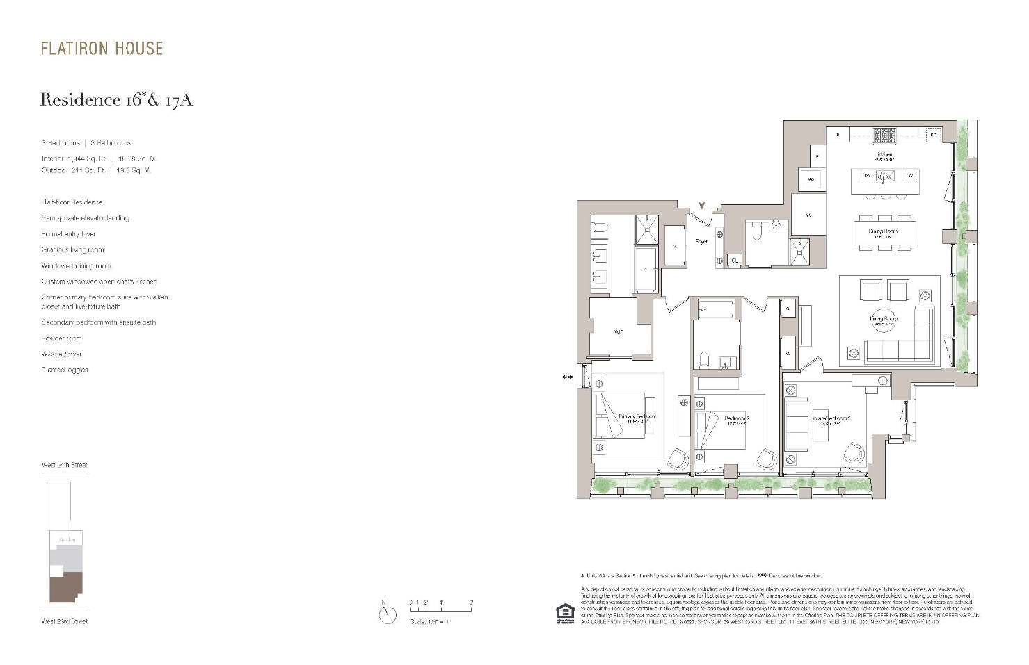 Floorplan for 39 West 23rd Street, 17A