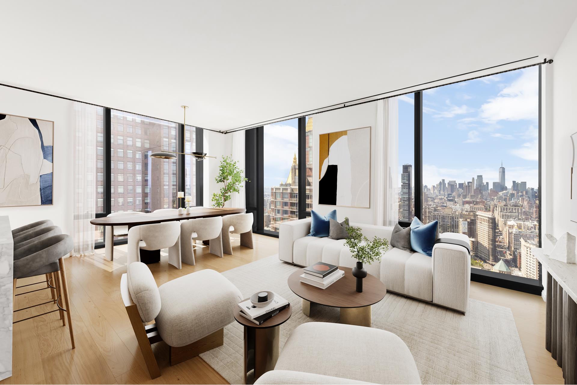 277 5th Avenue 45B, Nomad, Downtown, NYC - 2 Bedrooms  
2 Bathrooms  
4 Rooms - 