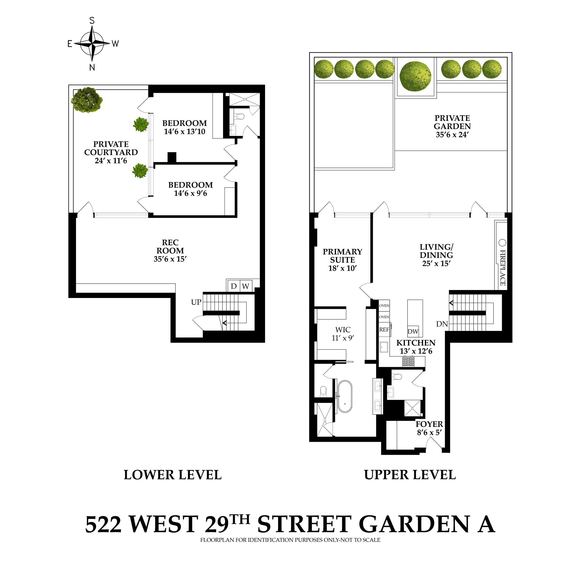 Floorplan for 522 West 29th Street, GARDE