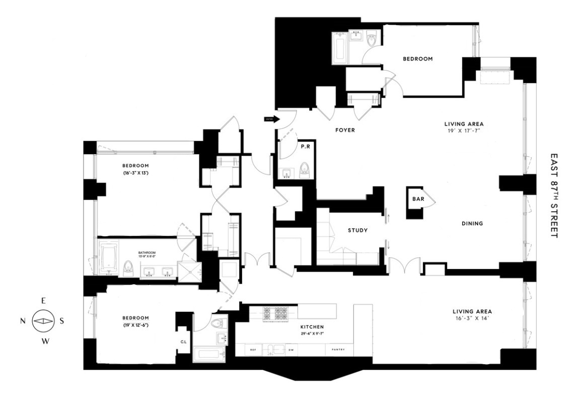 Floorplan for 170 East End Avenue, 5AB