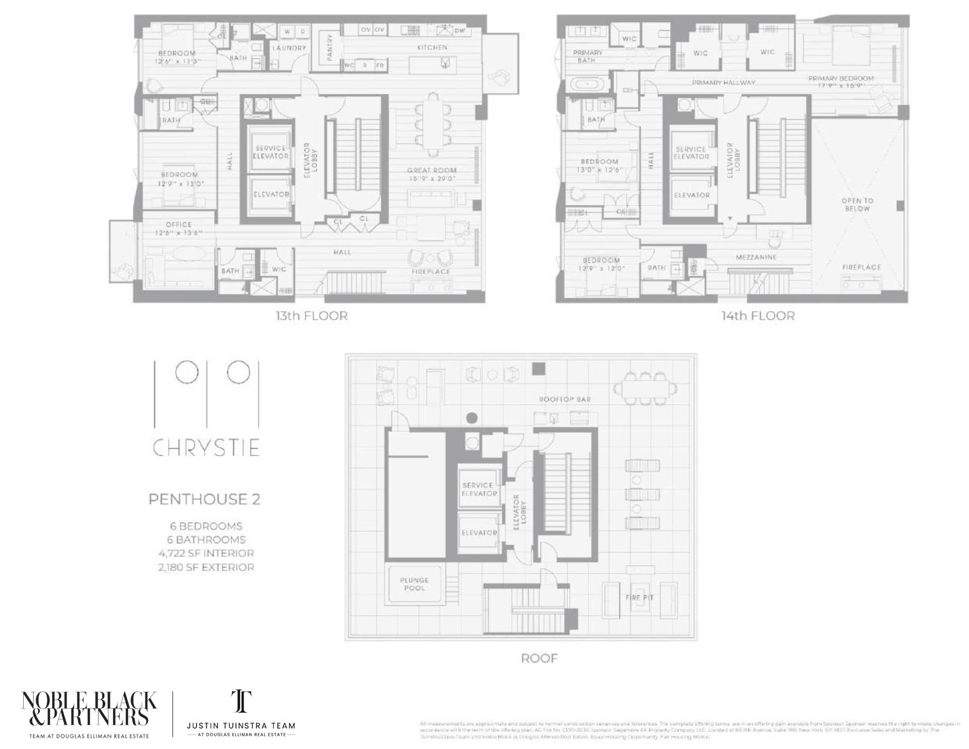 Floorplan for 199 Chrystie Street, PH2